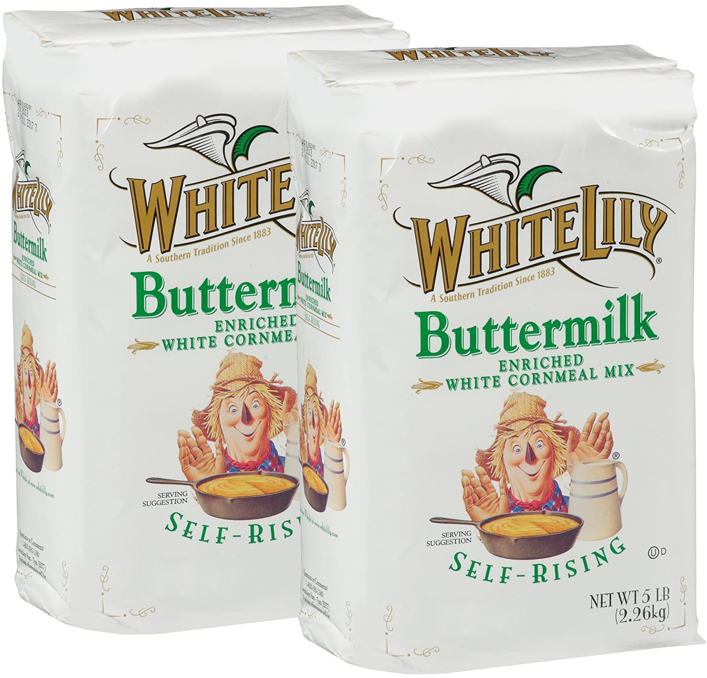 White Lily Self-Rising Buttermilk Corn Meal, 5 lb