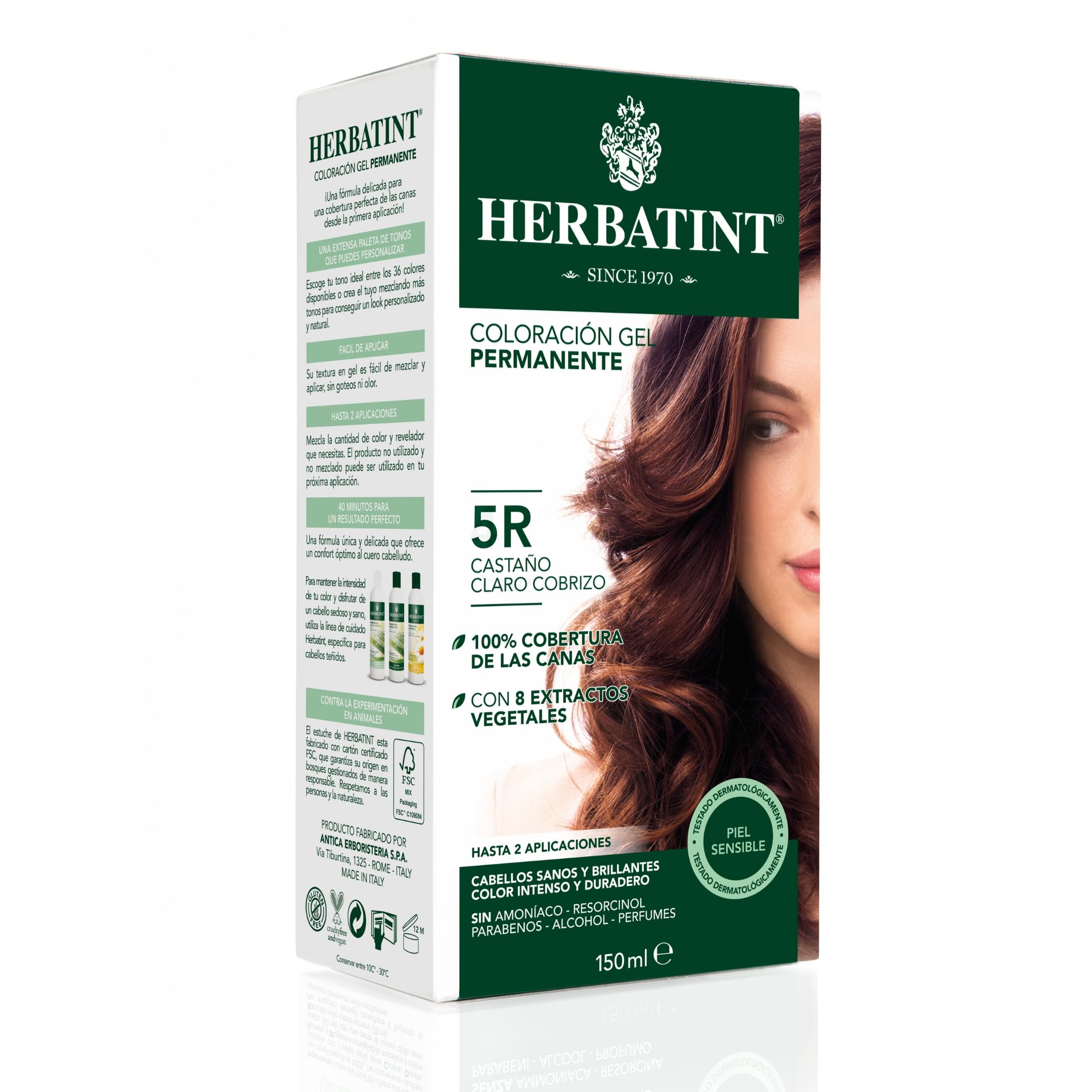 HERBATIN Dye Light Copper Chestnut 5R 150 ml Herbatin