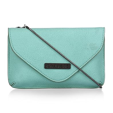 Caprese Tokyo Womens Sling Bag (Aqua)