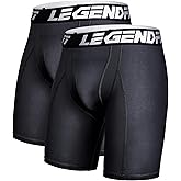 Legendfit Men Baseball Football Straps Compression Underwear w/Cup Pocket(NO Cup) Protective Athletic Shorts - 2 Pack
