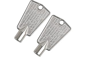 QDISHI 2Pack 216702900 Freezer Door Key for Frigidaire Kenmore AP4071414 PS2061565 AP2113733 AP4301346 PS1991481 06599905 08037402 12849(Metal)
