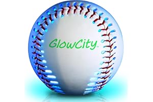 GlowCity Premium Leather LED Rechargeable Light-Up Baseball - Illuminate The Game - Nighttime Fun and Play - Sports Stuff & Gadgets for Kids Age 8 Years Old and Up - Catch Only