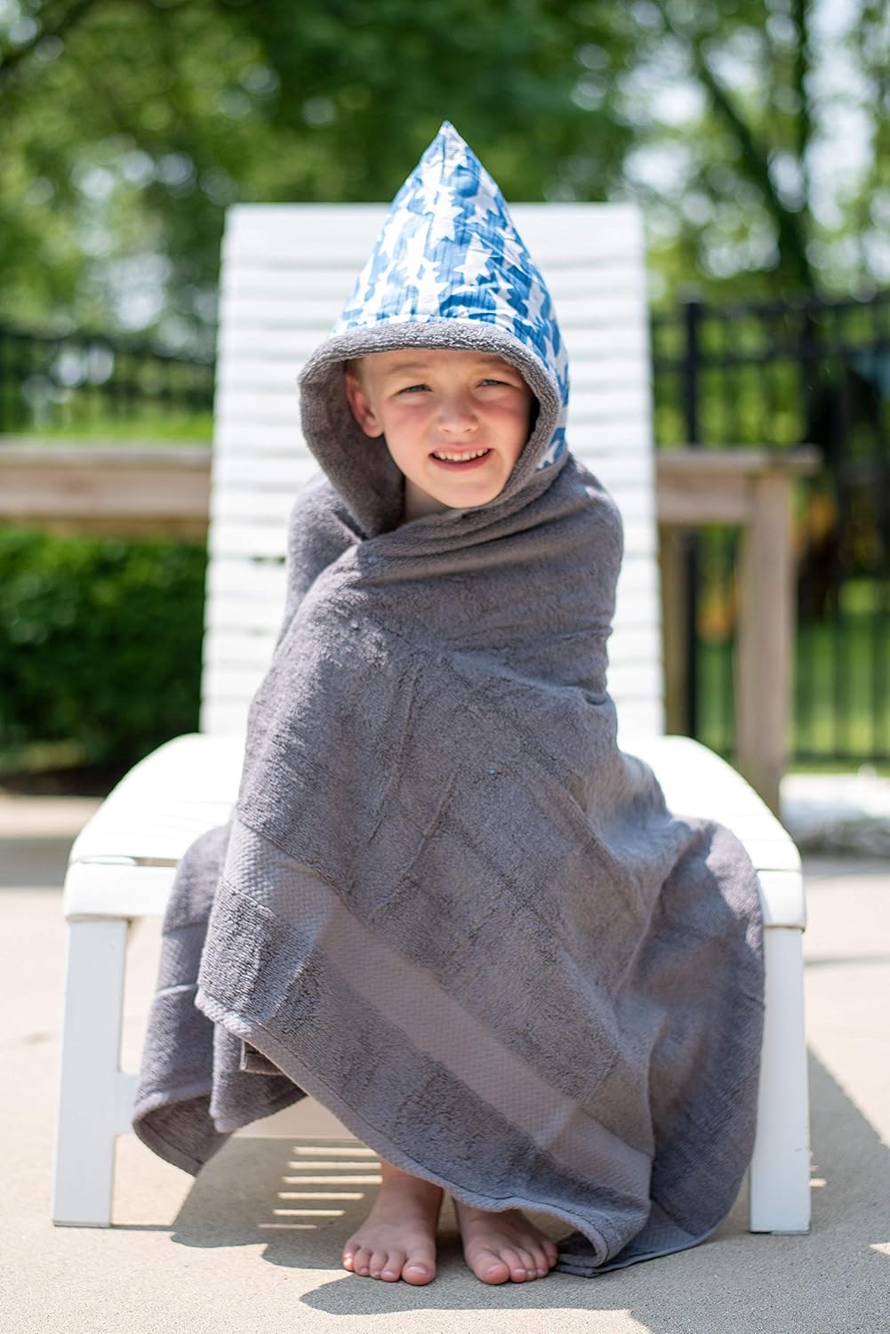 big kid hooded beach towel