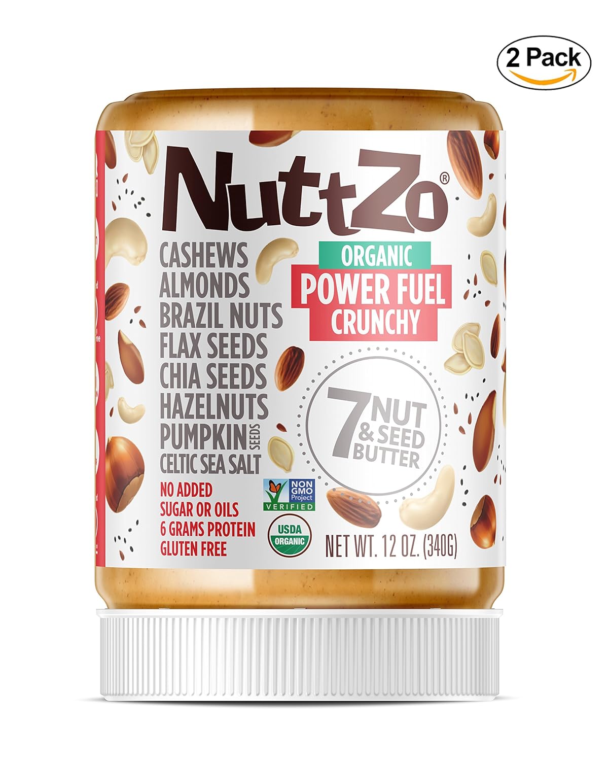 Nuttzo - Mantequilla orgánica de siete tuercas y semillas ...