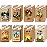 Eaasty 32 Pack Camp Party Favors Adventure Mini Notepads Spiral Pocket Memo Notepads Wild Adventure Camping Small Notebooks for Kids Summer Sleepaway Party Favors Teacher Classroom Rewards Supplies
