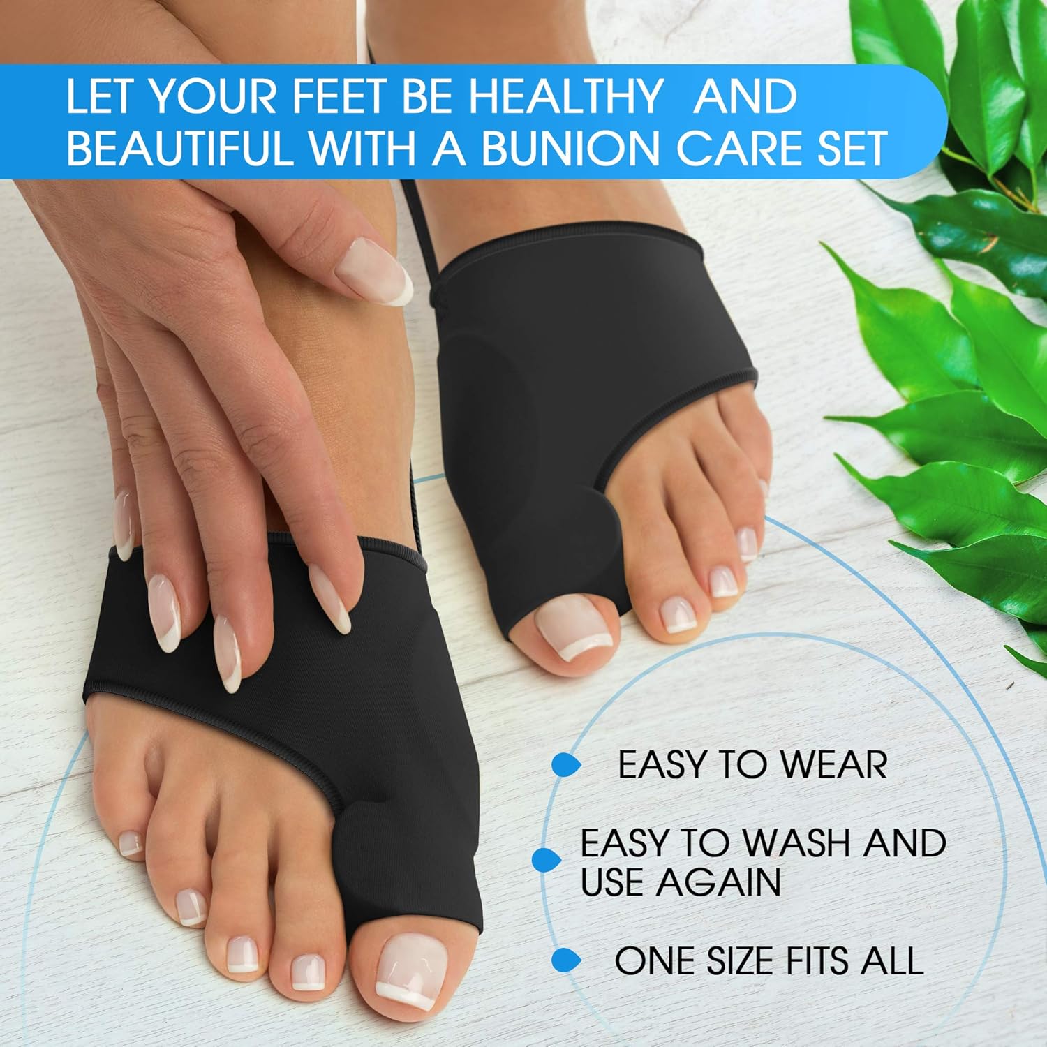 Orthopedic Bunion Splint - Bunion Corrector - Sleeve for Hallux Valgus Bunion Pain Relief - Non-Surgical Hallux Valgus Correction - Hammer Toe Straightener - Day Night Support: Industrial & Scientific