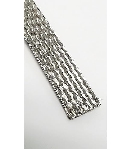 5-Foot 1/4" Braided Stainless Steel Expandable Sleeve – 304 Grade, Wire Harness Loom, Made In USA