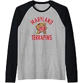 University of Maryland Terrapins Large Raglan Baseball Tee