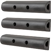FTNF Luverne 2090615-3 10-Inch Universal Rubber Bumper Guard Protector Strips Loading Dock Rear Fender Pad Bump Stop, 3-Pack