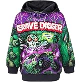 Monster Jam Fleece Pullover Hoodie Toddler to Big Kid Grave Digger El Toro Loco Megalodon Sparkle Smash