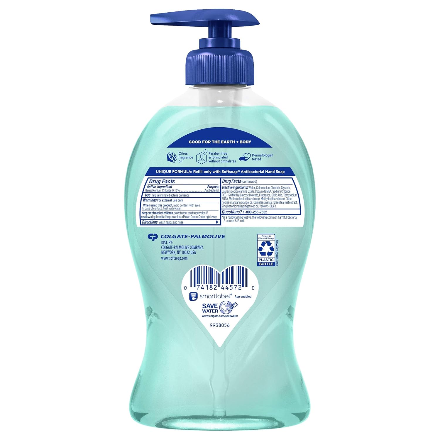 Softsoap Antibacterial Liquid Hand Soap, Fresh Citrus - 11.25 Fluid Ounce (6 Pack) : Beauty
