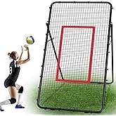Adjustable Volleybal Net 7x4 Ft,Volleyball Training Equipment for Lacrosse, Baseball, Soccer,Tennis,Backyard Volleyball Rebounder Hitting Serving Passing Spike Practice