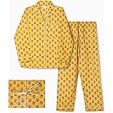 Huar Cotton Pajamas for Women - Luxurious Cotton Womens Pajama Sets - Comfortable Christmas PJ Set, Breathable & Light Pjs