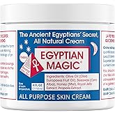 Egyptian Magic - All Purpose Face, Body, and Dry Skin Moisturizing Cream, Skin Protectant for Women & Men, Eczema Care Healing Balm, Scar Treatment, Stretch Marks, and Tattoo Aftercare, 4oz Jar