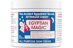 Egyptian Magic - All Purpose Face, Body, and Dry Skin Moisturizing Cream, Skin Protectant for Women & Men, Eczema Care Healing Balm, Scar Treatment, Stretch Marks, and Tattoo Aftercare, 4oz Jar