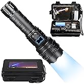 HMFREE Flashlights High Lumens Rechargeable, 1000000 High Lumens Super Bright Handheld LED Flash Light, Powerful Emergency Linternas, Waterproof, Long Lasting, for Hiking Camping Gift