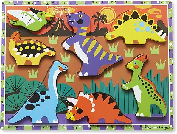 Melissa \u0026 Doug Dinosaurs Chunky Puzzle 