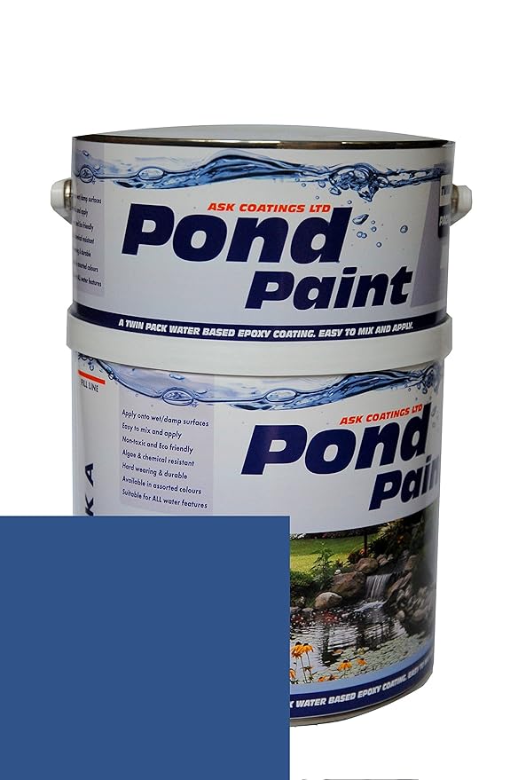 Water Based Epoxy Resin Pond Paint 2.5L (Dark Blue) Amazon.co.uk DIY