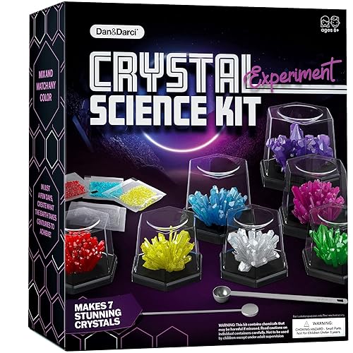 Dan&Darci Crystal Growing Kit for Kids Science Experiments Gifts
