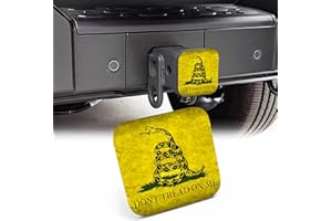 NITAHHHY Trailer Hitch Cover,Dont Tread on Me 2 Inch Hitch Plug Covers Hitch Cover Tube Rubber Towing, Square Receiver Plug Cap for Cars Suvs Trucks