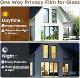 rabbitgoo Heat Reflective Privacy Window Film 75x200cm Brown Silver view 7