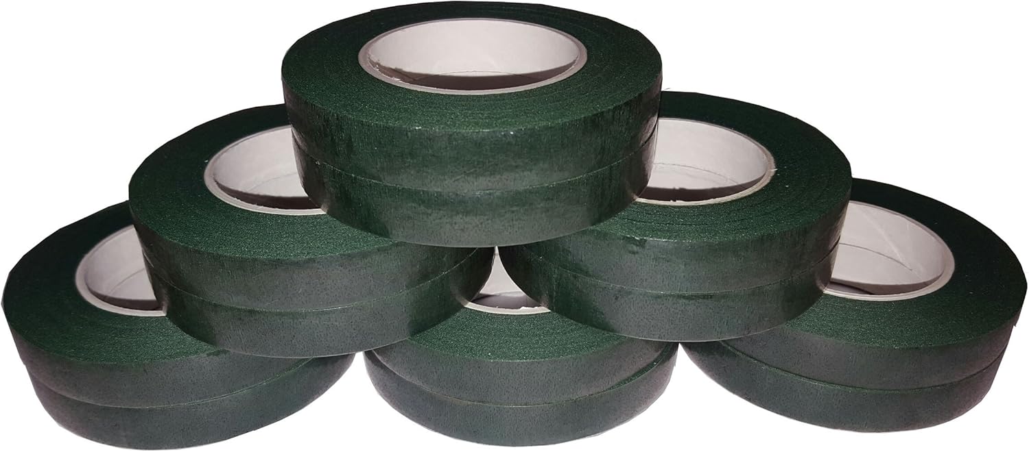 Floral Tape 1/2" x 90 Feet Florist Stem Wrap for Bouquet