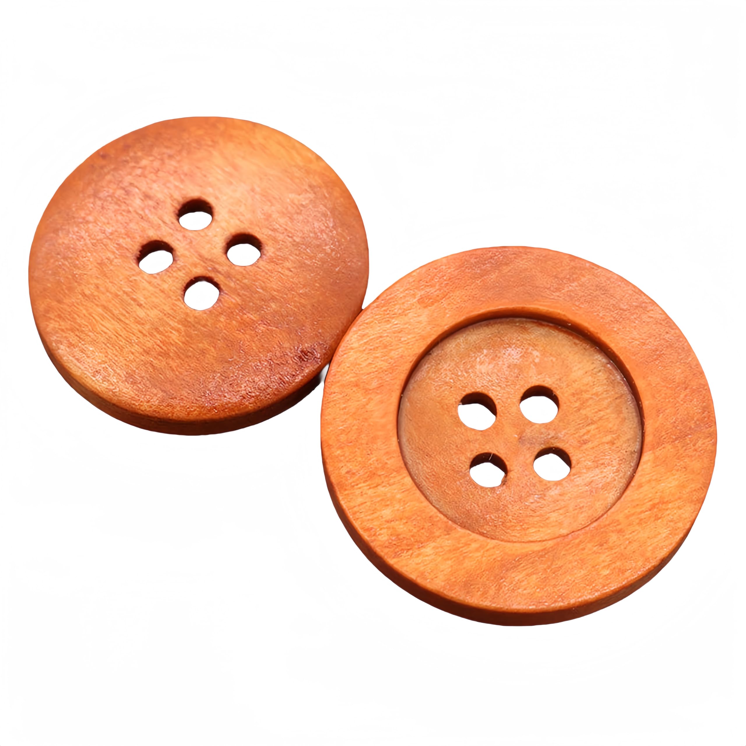 Photo 1 of 10Pcs DIY Wooden Buttons - Perfect Sewing Accessories for Child Clothing and Handmade Crafts