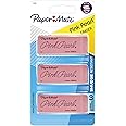 Paper Mate Pink Pearl Erasers, Large, 3 Count