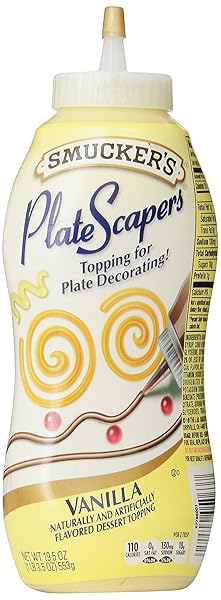 SMUCKER’S PLATESCRAPERS PLATE DECORATING DESSERT TOPPING VANILLA (19.5...