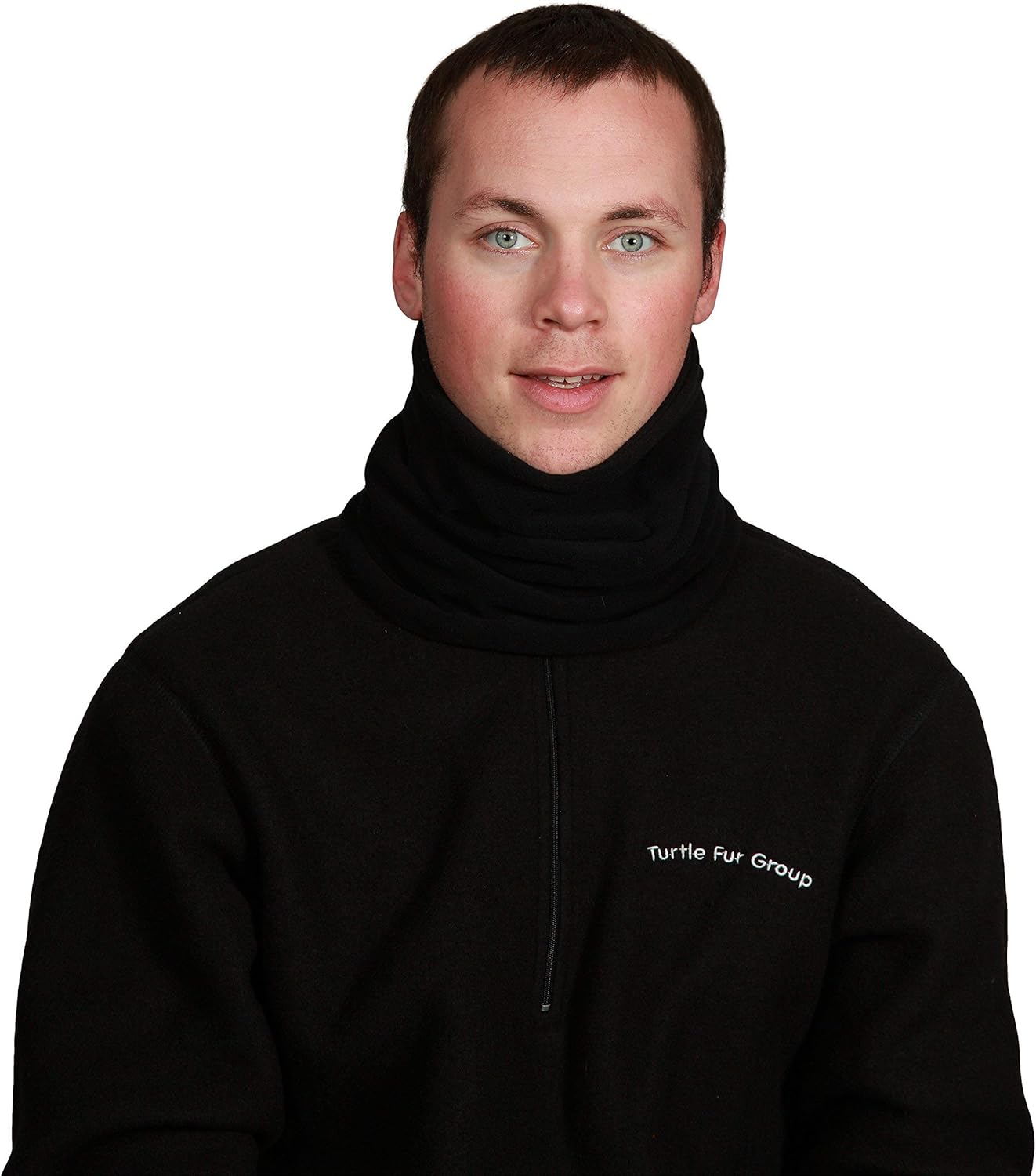 Turtle Fur Micro Fur Stretch Double Layer Neck Neckwarmer, Black: Turtle Fur: Clothing