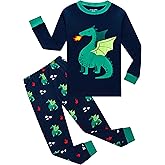 Family Feeling Kids & Toddler Boys Pajamas 2 Piece Pjs Set 100% Cotton Sleepwear