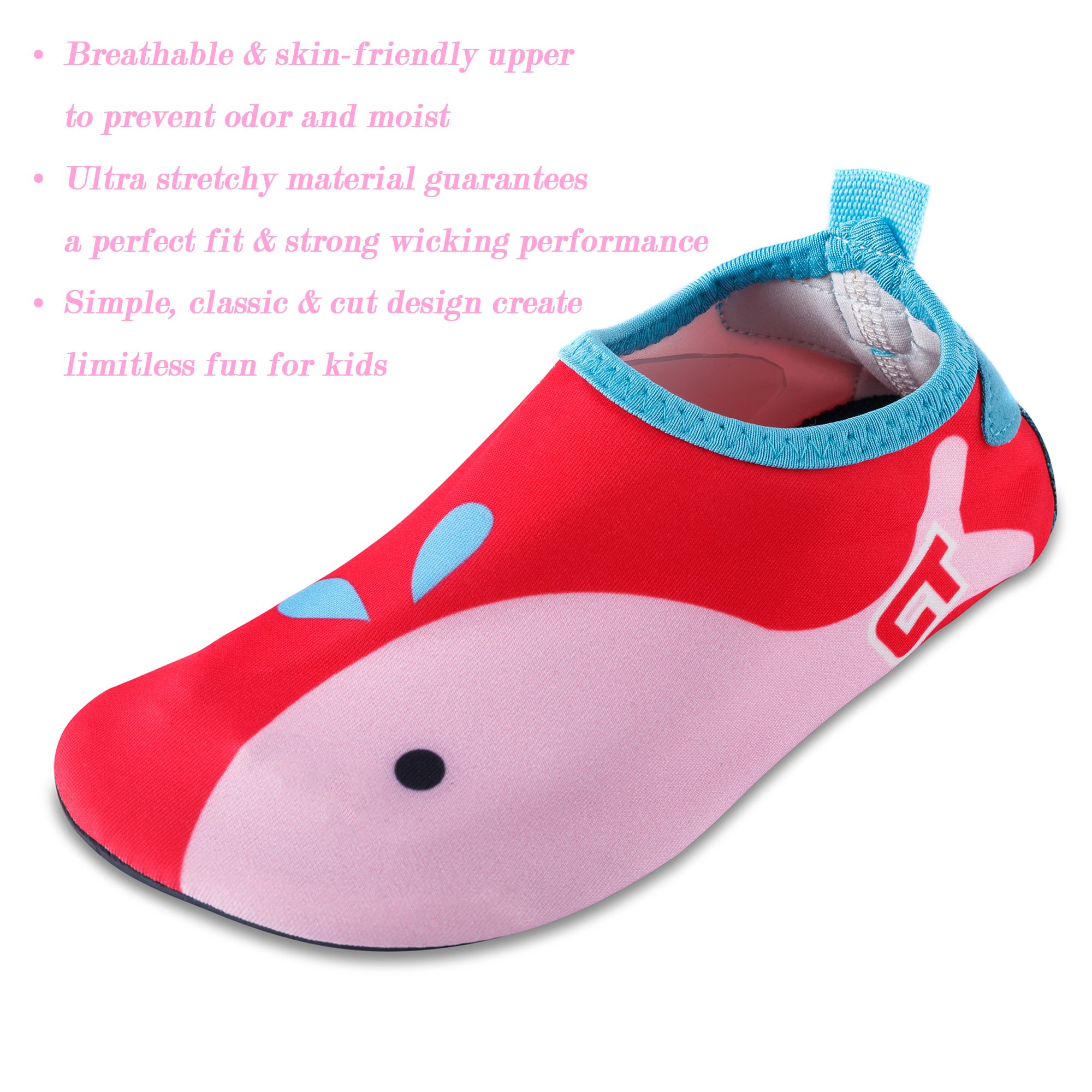 Boys & Girls Water Shoes Kids Quick Dry Non-Slip Swim Socks Shoes for Yoga Beach Pool Walking Sport