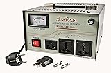 Simran AR-1000 Converter Transformer Voltage Regulator Stabilizer, 1000 WATT, Cream