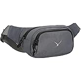 Hynes Eagle Fanny Pack Belt Bag for Women Men Fashionable Sling Crossbody Bag Waist Pack with Adjustable Strap Grey