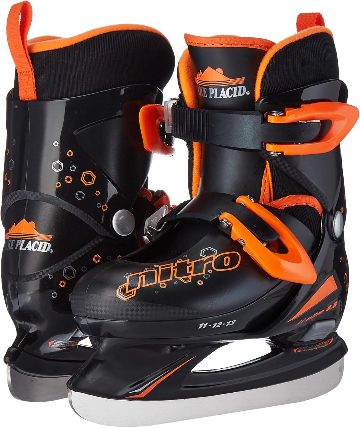 Lake Placid Boys Nitro 8.8 Adjustable Ice Skates : Sports & Outdoors