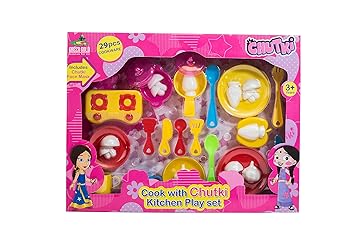 Chhota Bheem Chutki & Indumati Kitchen Set -29 Pcs