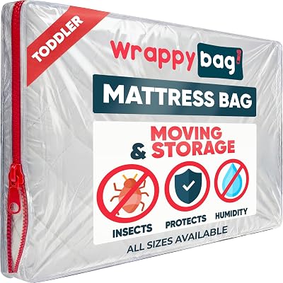 Wrappybag Protective Mattress Case Baby Size 28x55 Waterproof Anti-Tear