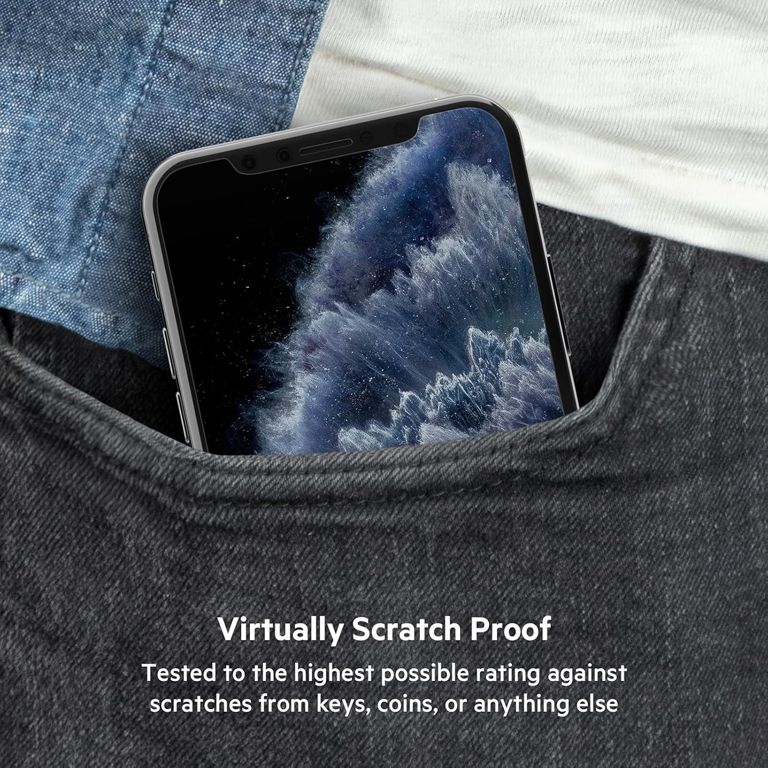 Belkin iPhone 11 Pro Max screen protector TemperedGlass antimicrobial