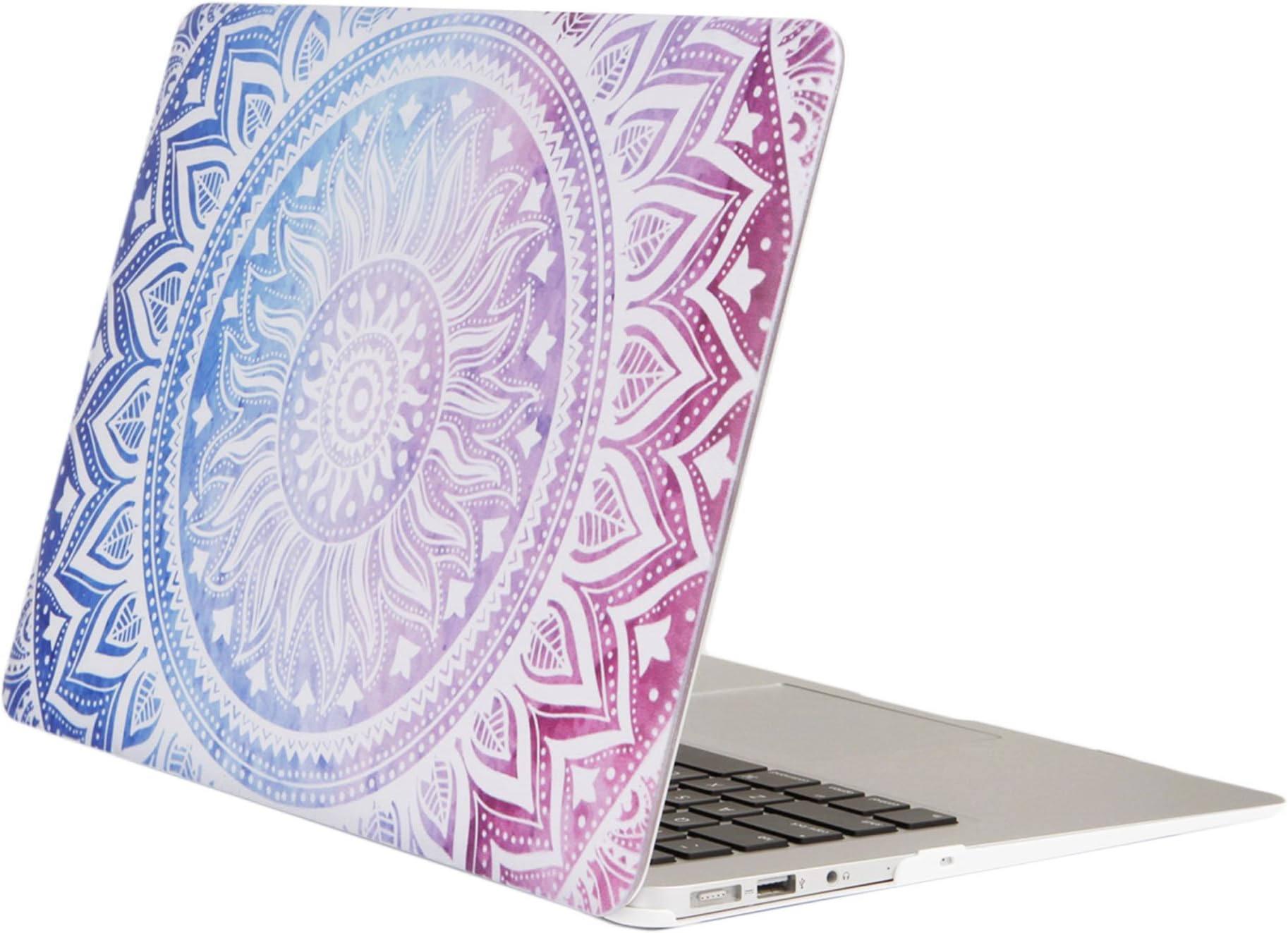 YMIX Plastic Cover Snap on Hard Protective Case for 2016 Pro 15" with Touch Bar (A1707) , 01 Colorful Mandala