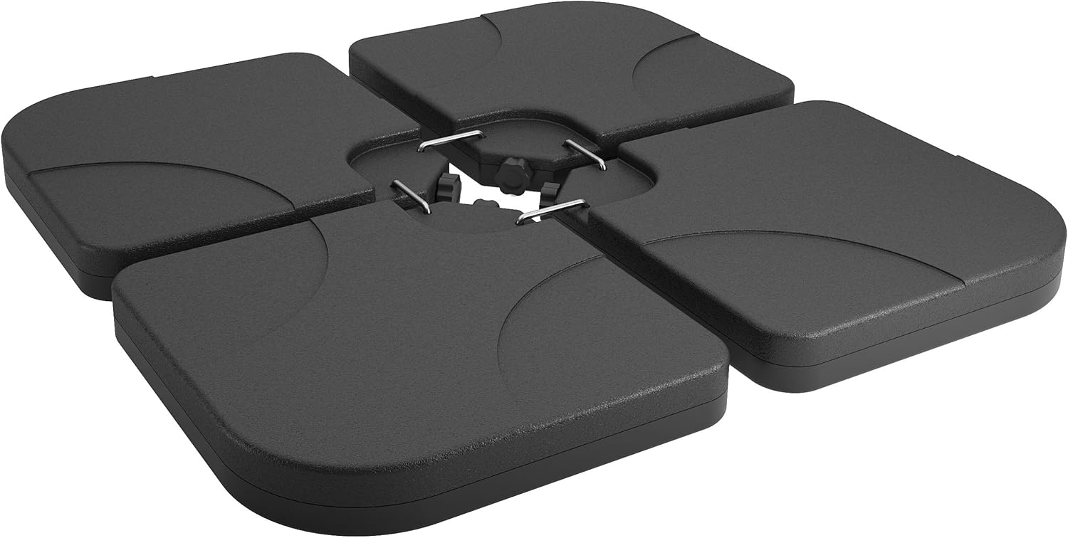 Corliving Heavy Plastic Patio Umbrella Base Weights In Dark Gray Amazon Ca Patio Lawn Garden