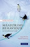 Measuring Behaviour: An Introductory Guide