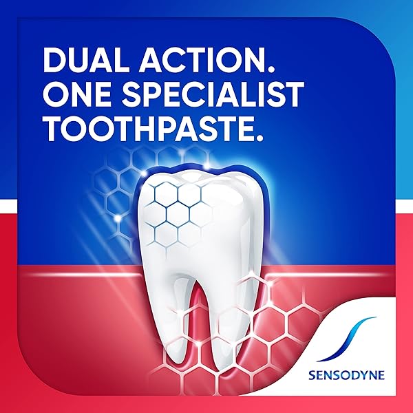 SENSODYNE SENSITIVITY & GUM WHITENING TOOTHPASTE, TOOTHPASTE FOR SENSITIVE TEETH & GUM PROBLEMS, 3.4 OUNCES