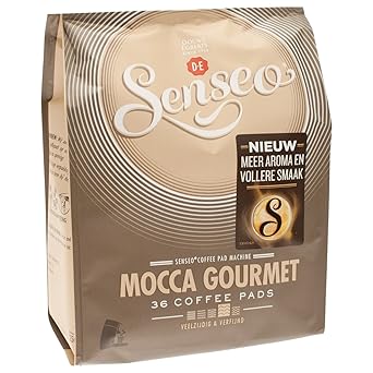 Senseo Kaffeepads Mocca Gourmet, Frisch & Intensiv, Kaffee für Kaffeepadmaschinen, 36 Pads