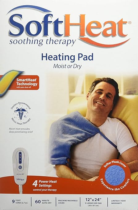 Softheat Maxheat Plus Heating Pad Moist Dry King Size 12 Inch By 24 Inch Hp910 S Amazon Ca Health Personal Care