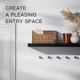 STOREMIC Floating Shelves Black 60cm Set of 2 Modern Wall Shelves 60X17X3 cm view 4