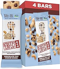 PERFECT BAR Chocolate Chip Cookie Dough Protein Bar 4 Count, 2.18 Ounce