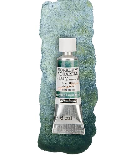 Schmincke – HORADAM® AQUARELL, Super Granulation, 14 914 044 Vulcano Violetto, 1/2 godet, tonalità di colore molto fortemente granulanti, colori ad acquerello finissimi e supergranulanti