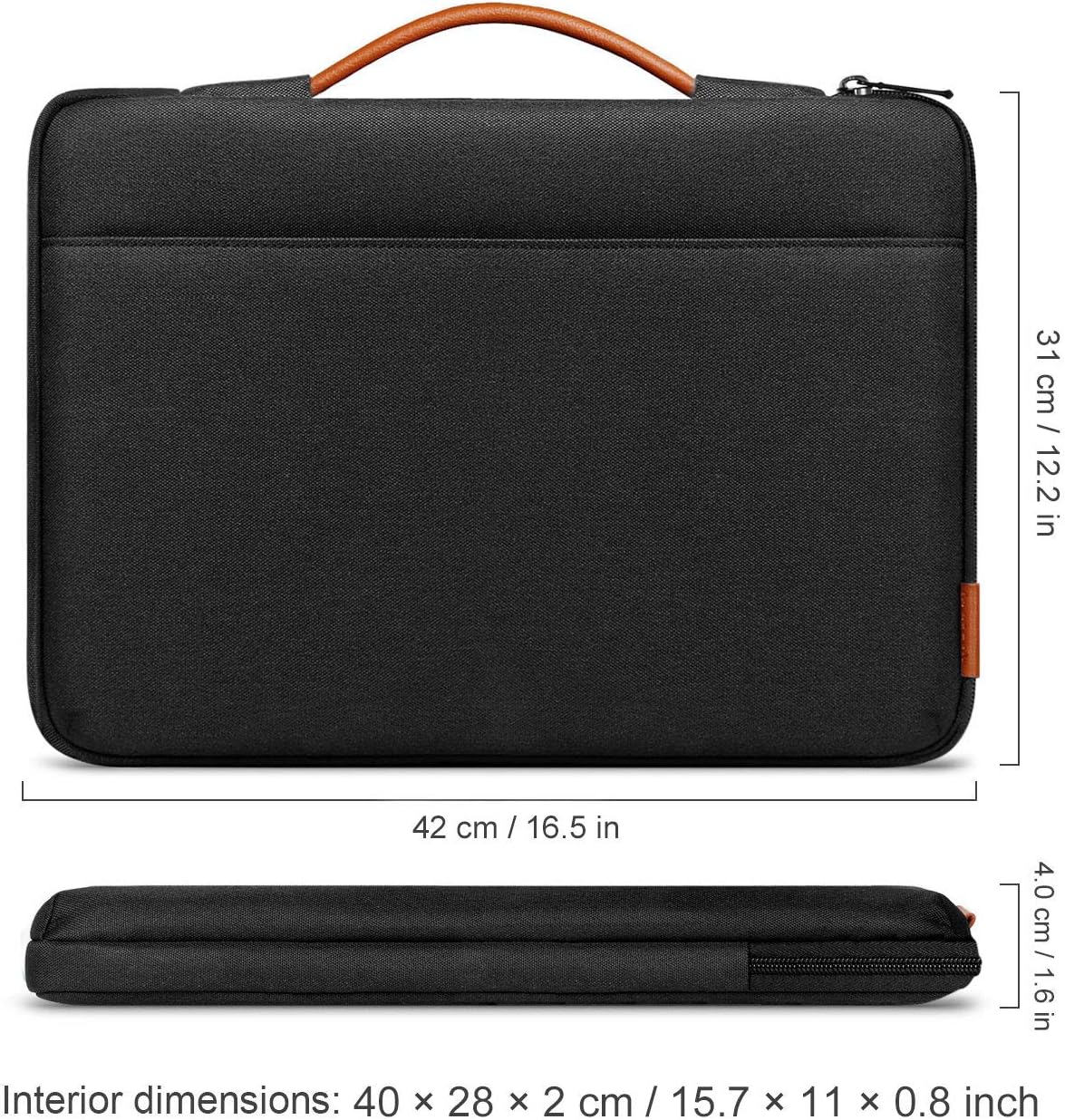 Inateck 15.6 inch Laptop Bag 15 inch Case Shockproof Splashproof Notebook Bag Laptop Protective Case Sleeve PC Laptop Protective Bag - Image 4