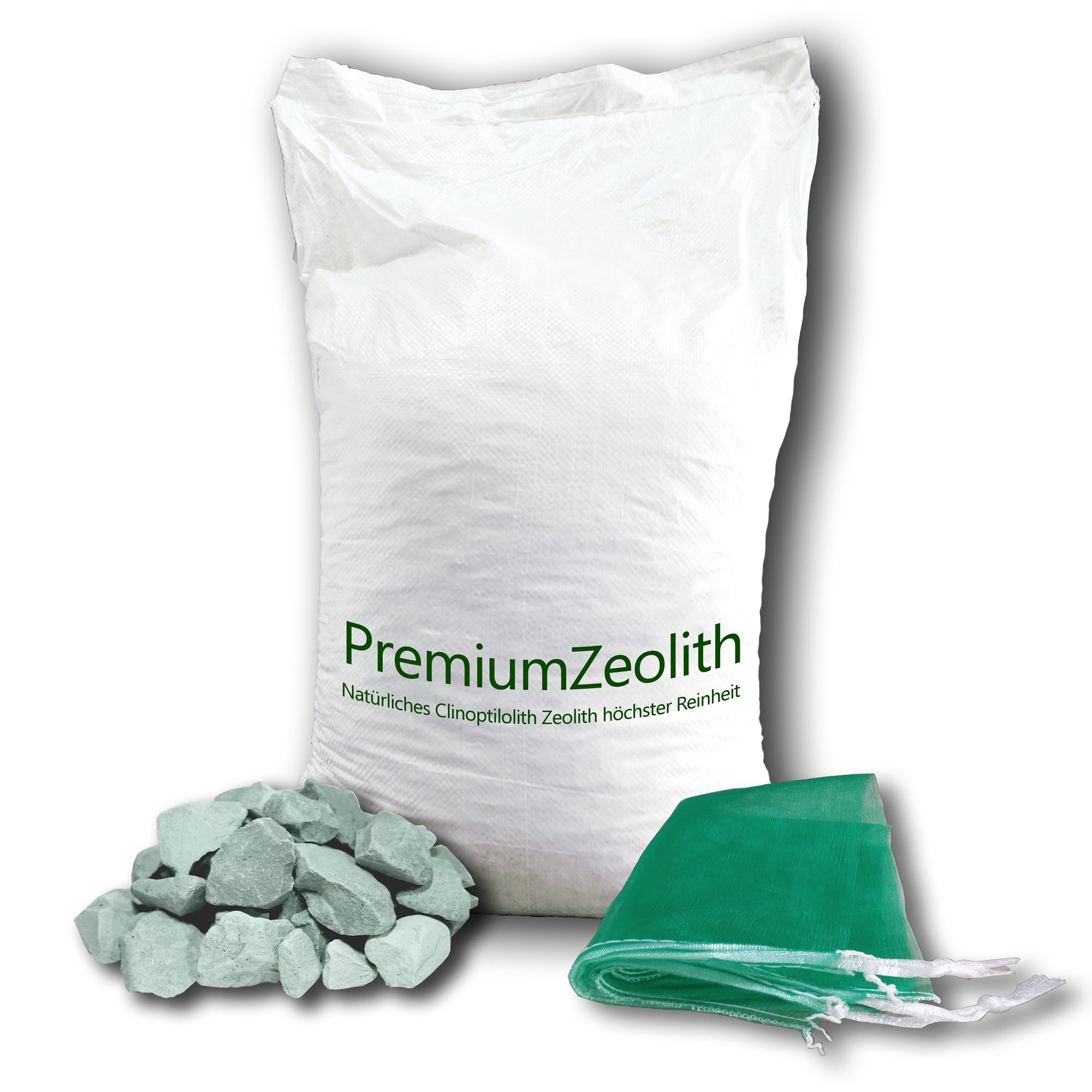 25kg Bags Zeolite 16 up to 32 mm & 2 Filters Filter Material Pond