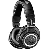 Audio-Technica ATH-M50xBT Headphones, Black, Medium (ATHM50XBT)